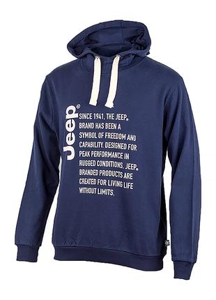 Мужское Худи JEEP HOODED SWEATSHIRT Since 1941 Синий L (O10256...