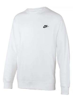 Мужская Толстовка Nike M NSW CLUB CRW BB Белый 2XL (BV2662-100...