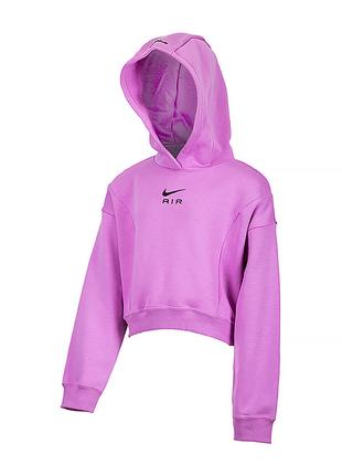 Детское Худи Nike G NSW AIR CROP HOODIE Фиолетовый L (DX5008-532)