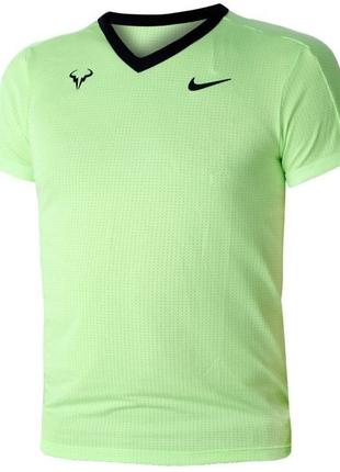 Футболка муж. Nike Court Dri-FIT ADV Rafa Top green (S) CV2802...