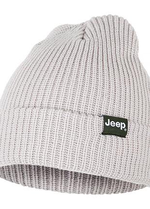 Мужская Шапка JEEP RIBBED TRICOT HAT WITH CUFF J22W Серый One ...