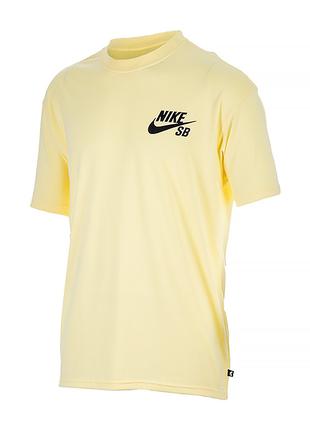 Мужская Футболка Nike M NK SB TEE LOGO Желтый XL (DC7817-706)