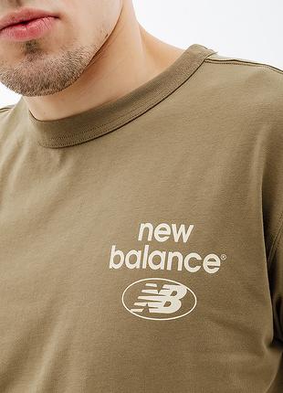 Чоловіча футболка New Balance Essentials Reimagined Хакі M (MT...