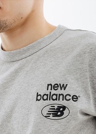 Чоловіча футболка New Balance Essentials Reimagined Сірий M (M...