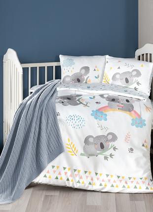 Детское постельное белье First Choice Koala с пледом бамбук