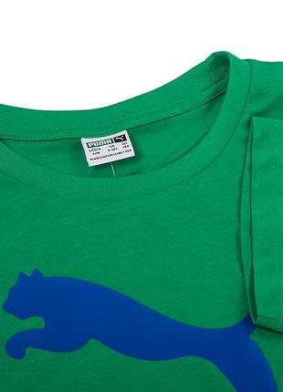 Детская Футболка Puma Classics Logo Tee Зеленый 164 (53952636)