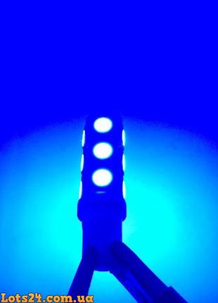 2шт Авто-лампы T10 13 LED W5W с 5 цветов светодиодные лампочки...