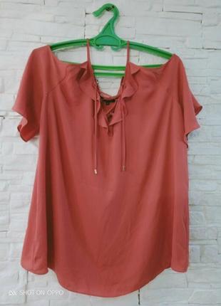 Летняя женская блуза большого размера 56-58