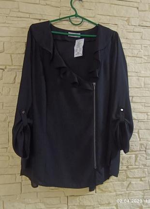Женская блуза,легкий жакет премиум бренда,большой размер 54-58