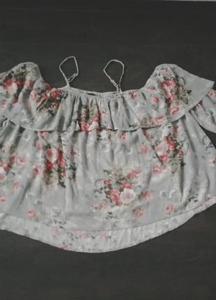 Летняя женская блуза из натуральной ткани,большой размер