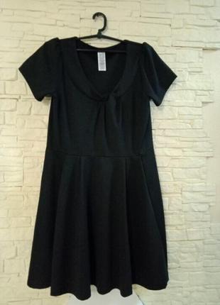 Чёрное женское платье большого размера