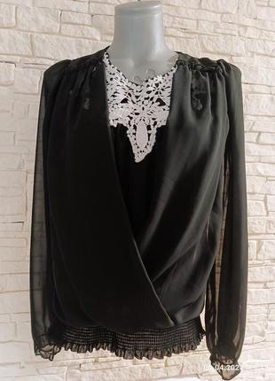 Женская винтажная шифоновая блуза select 46-48 размер
