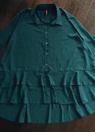 Женская длинная блуза рубашка туника большого размера 54 - 58