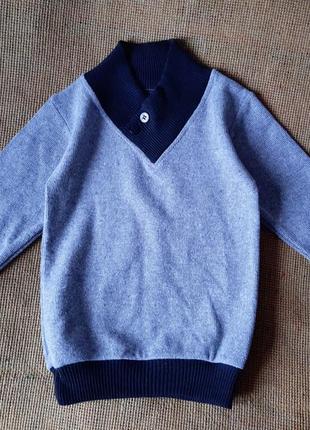 Серый свитер джемпер на мальчика 5 лет