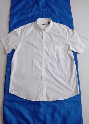 Owk. белая рубашка с коротким рукавом 45/46 ворот.