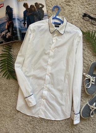 Базова біла сорочка №211 massimo dutti