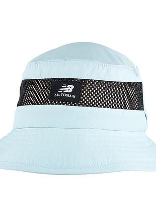 Панама New Balance Lifestyle Bucket Hat Голубой One Size (LAH2...