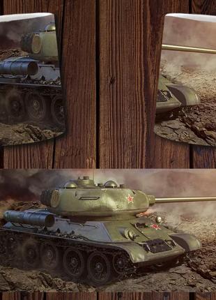 Чашка белая керамическая с принтом "World of Tanks" Світ Танкі...