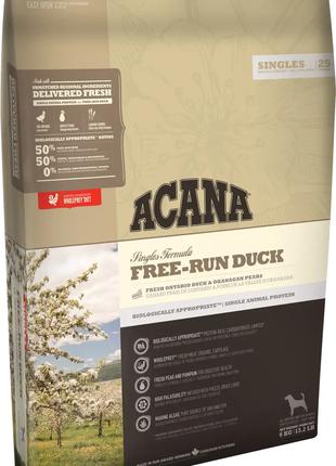 Acana Free-Run Duck (Акана Фри-Ран Дак) сухой корм для собак в...