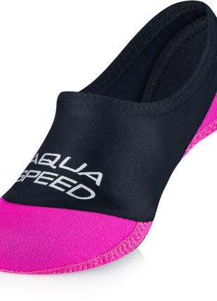 Шкарпетки для басейну Aqua Speed NEO SOCKS 7383 чорний, малино...