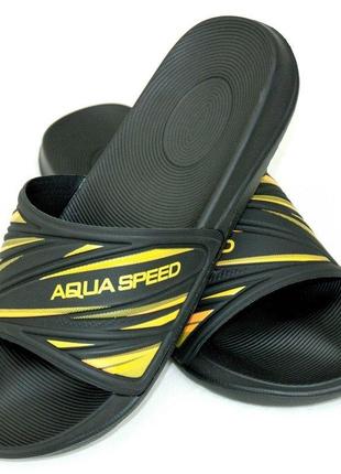 Шлепанцы Aqua Speed ​​IDAHO 6823 черный, желтый Чел 46 DR-11