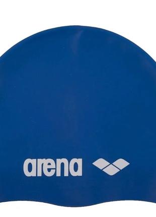 Шапка для плавання Arena CLASSIC SILICONE синій, білий Уні OSF...