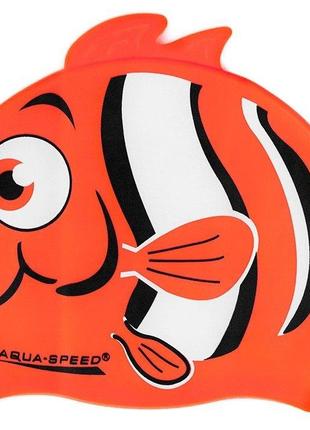 Шапка для плавания Aqua Speed ​​ZOO NEMO 5758 оранжевая рыбка ...