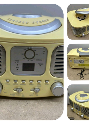 Компактний, невеликих розмірів радіо Auna Retro CD FM UKW AUX