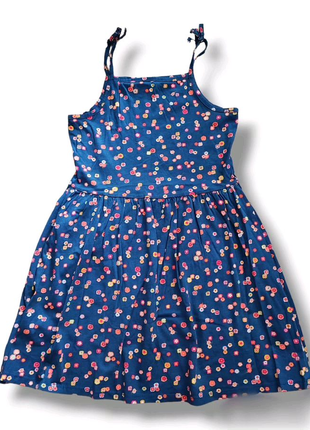 Трикотажне літнє плаття сукня квітковий принт бавовняний сарафан
