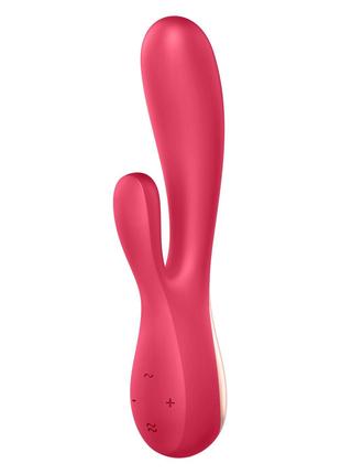 Смарт-вибратор кролик Satisfyer Mono Flex Red, 2 мотора, управ...