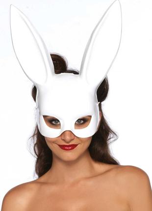 Маска кролика Leg Avenue Masquerade Rabbit Mask White, довгі в...