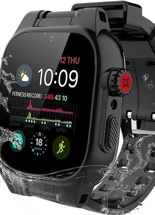 Військовий водонепроникний чохол з ремінцем для Apple Watch S7...