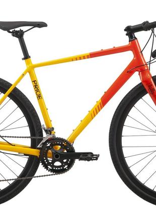 Велосипед 28" Pride ROCX 8.2 CF рама - L 2023 желтый, 20"