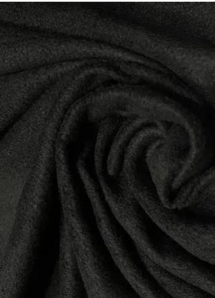 Флис чёрный  ткань  тканина флісова фліс