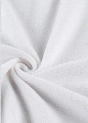 Флис белый   ткань  тканина флісова біла фліс