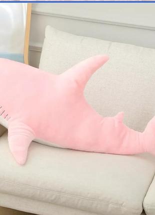 Акула ikea 100 см розовая  икеа розовая