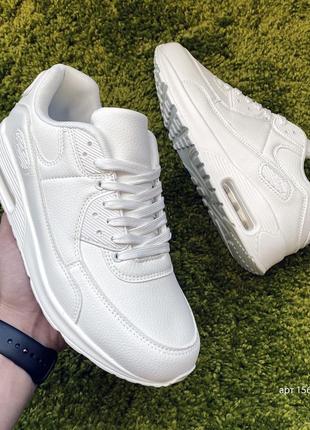 Мужские кроссовки air max 90 white 44-45 чоловічі кросівки білі