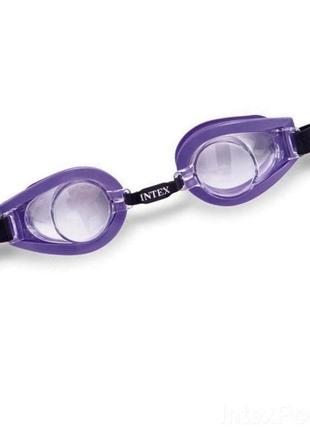 Детские очки для плавания intex 55602 размер s (фиолетовый)