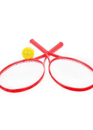 Игровой набор "теннис" технок 2957txk 2 ракетки+мячик (красный)