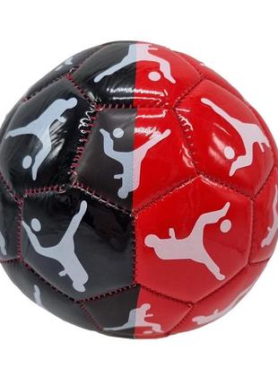 Мяч футбольный детский bambi c 44734 размер №2 (красный)