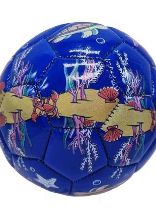 Мяч футбольный детский bambi c 44735 размер №2 (синий)