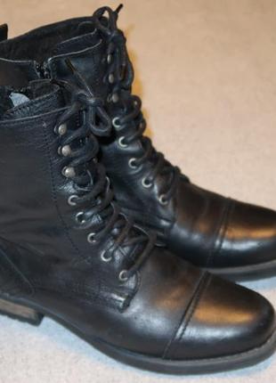 Зимние кожаные ботинки roberto santi оригинал - 39 размер