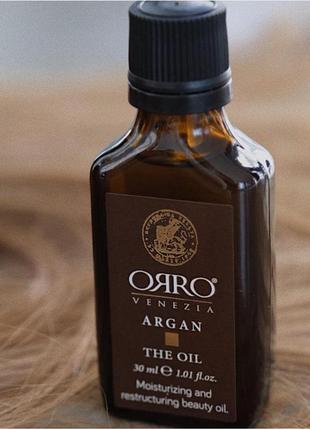 Інтенсивно поживна арганова олія для волосся orro  venezia arg...