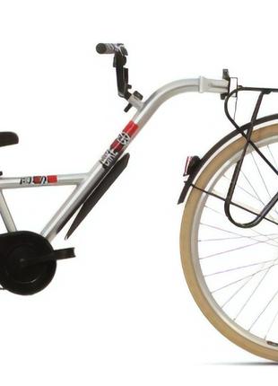 Причіп для велосипеда Bike2go колесо 20", сірий (10302)