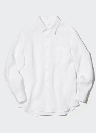 Рубашка лен белый арт444641