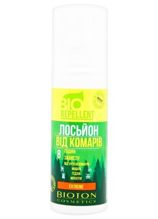 🌷лосьон bioton cosmetics biorepellent экстрим от комаров,8 час..
