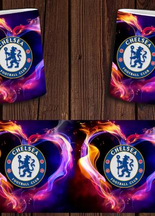 Чашка белая керамическая "ФК Челси" Chelsea FC ABC