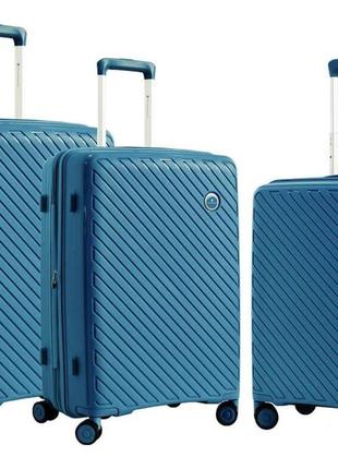 Валіза snowball 20703 синій комплект валіз