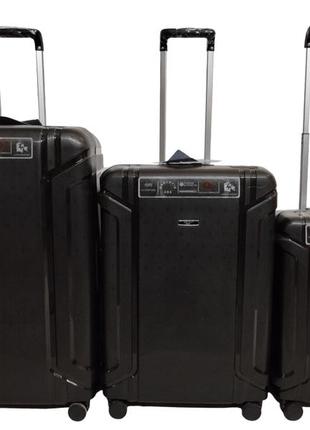 Валіза airtex 645 чорний комплект валіз