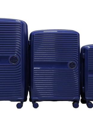 Валіза airtex 223 комплект валіз темно-синій